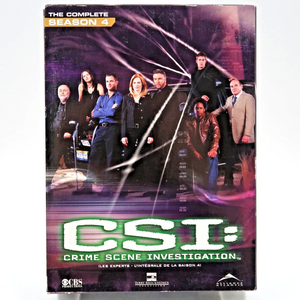 CSI Crime Scene Investigation The Complete Fourth Season DVD William Petersen